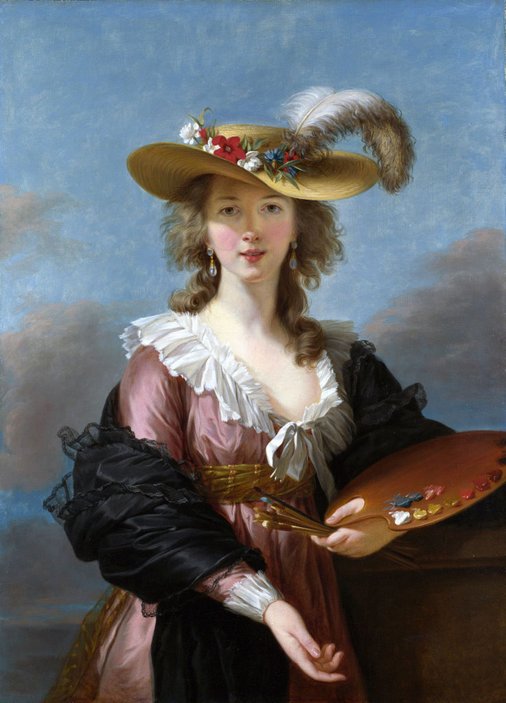 'Self Portrait in a Straw Hat' by Elisabeth Vigée LeBrun