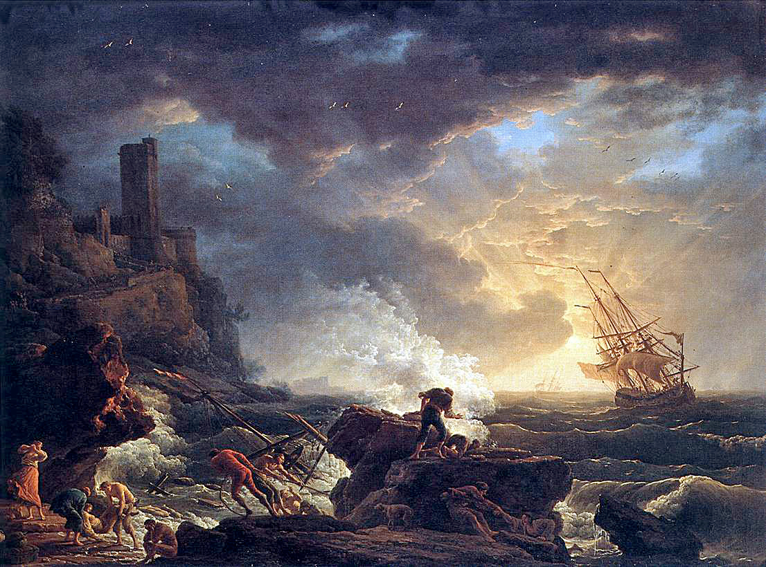 “Shipwreck” by Joseph Vernet, (1759)