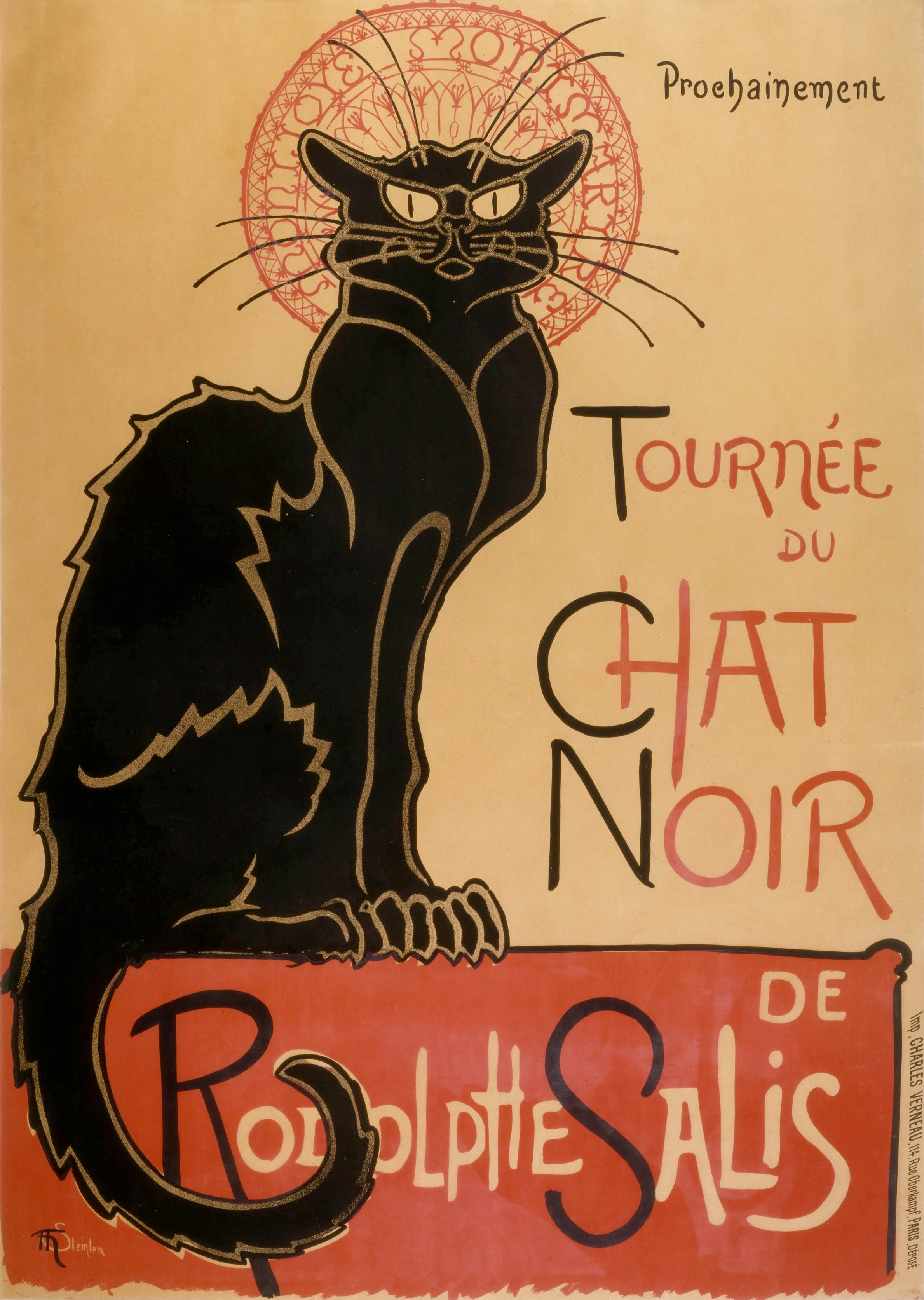Steinlein’s iconic poster for the Chat Noir